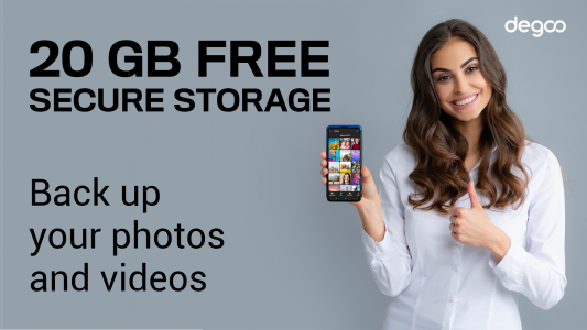 اسکرین شات برنامه Degoo: 20 GB Cloud Storage 1