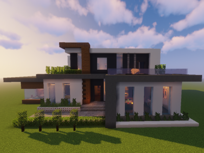 اسکرین شات برنامه New Modern House For Minecraft 1