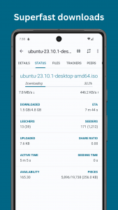 اسکرین شات برنامه Flud - Torrent Downloader 2