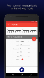 اسکرین شات برنامه Drumate Free - Drum Rudiments 4