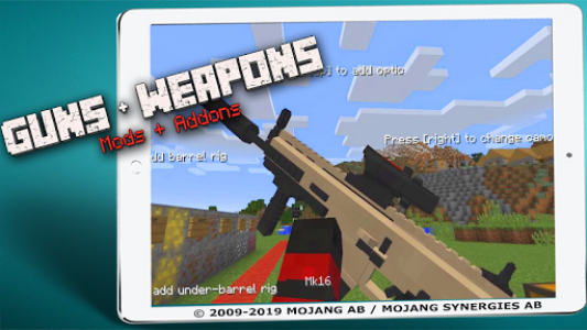 اسکرین شات برنامه Guns + Weapons Mods 3