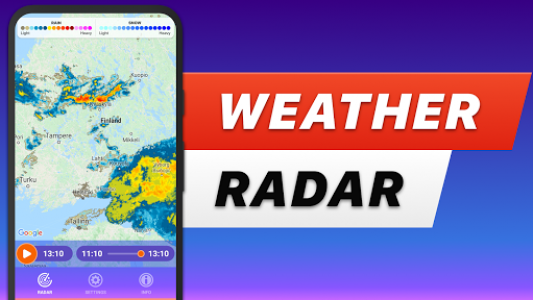 اسکرین شات برنامه RAIN RADAR - animated weather radar & forecast 1