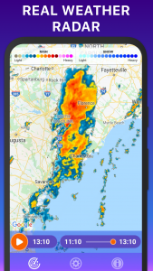 اسکرین شات برنامه RAIN RADAR - weather radar 2