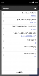 اسکرین شات برنامه ClevCalc - Calculator 7