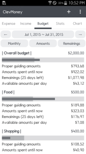 اسکرین شات 3 برنامه ClevMoney - Personal Finance