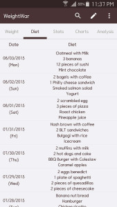 اسکرین شات 5 برنامه WeightWar - Weight Tracker
