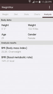 اسکرین شات 7 برنامه WeightWar - Weight Tracker