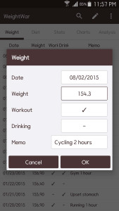 اسکرین شات 8 برنامه WeightWar - Weight Tracker