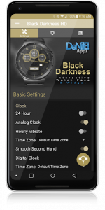 اسکرین شات برنامه Black Darkness HD WatchFace Widget Live Wallpaper 4