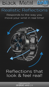 اسکرین شات 2 برنامه Black Metal HD Watch Face