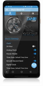 اسکرین شات 5 برنامه Black Metal HD Watch Face
