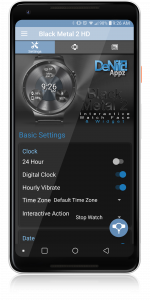 اسکرین شات 4 برنامه Black Metal 2 HD Watch Face