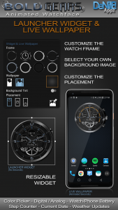 اسکرین شات 2 برنامه Bold Gears HD Watch Face