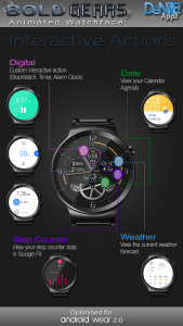 اسکرین شات 3 برنامه Bold Gears HD Watch Face