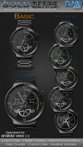 اسکرین شات 1 برنامه Bold Gears HD Watch Face