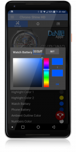 اسکرین شات برنامه Chrono Shine HD Watch Face 6