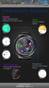 اسکرین شات برنامه Chrono Shine HD Watch Face 4