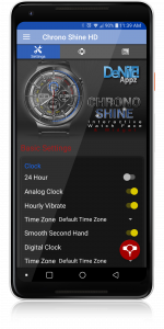 اسکرین شات برنامه Chrono Shine HD Watch Face 5