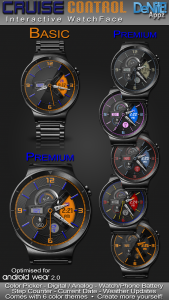اسکرین شات 1 برنامه Cruise Control HD Watch Face