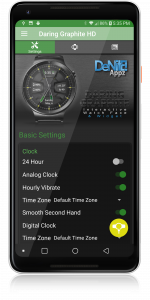 اسکرین شات 4 برنامه Daring Graphite HD Watch Face