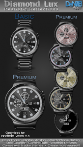 اسکرین شات برنامه Diamond Lux HD Watch Face Widget & Live Wallpaper 4