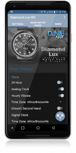 اسکرین شات برنامه Diamond Lux HD Watch Face Widget & Live Wallpaper 5