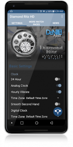 اسکرین شات برنامه Diamond Ritz HD Watch Face Widget & Live Wallpaper 5