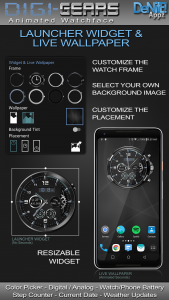 اسکرین شات برنامه Digi-Gears HD Watch Face 2