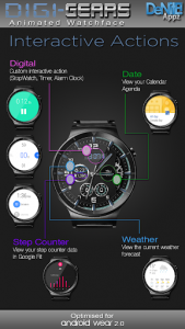 اسکرین شات برنامه Digi-Gears HD Watch Face Widget & Live Wallpaper 3