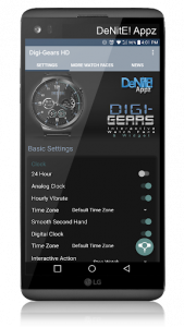 اسکرین شات برنامه Digi-Gears HD Watch Face Widget & Live Wallpaper 4