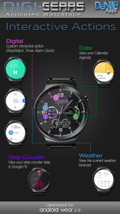 اسکرین شات برنامه Digi-Gears HD Watch Face 3