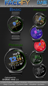 اسکرین شات 1 برنامه FACE-ify HD Watch Face