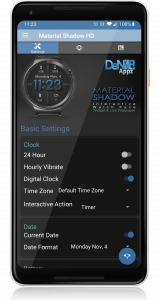 اسکرین شات 4 برنامه Material Shadow HD Watch Face