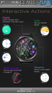 اسکرین شات 3 برنامه Mechani-Gears HD Watch Face