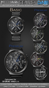 اسکرین شات برنامه Mechani-Gears HD Watch Face Widget Live Wallpaper 1