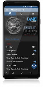 اسکرین شات برنامه Mesh Gears HD Watch Face Widget & Live Wallpaper 4