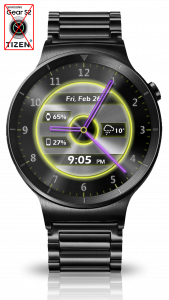 اسکرین شات برنامه Metal Glow HD Watch Face 8