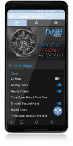 اسکرین شات 4 برنامه Mystic Ebony HD Watch Face