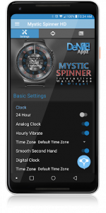 اسکرین شات برنامه Mystic Spinner HD Watch Face Widget Live Wallpaper 4