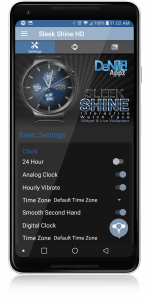اسکرین شات 5 برنامه Sleek Shine HD Watch Face