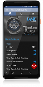 اسکرین شات برنامه Titanium Brave HD WatchFace Widget Live Wallpaper 4