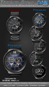 اسکرین شات برنامه Titanium Brave HD WatchFace Widget Live Wallpaper 1