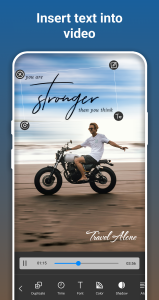 اسکرین شات 1 برنامه Text On Video, Text On Photo