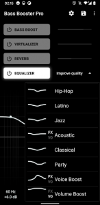 اسکرین شات برنامه Bass Booster - Music Equalizer 2
