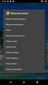 اسکرین شات برنامه Piano sound to sleep 5