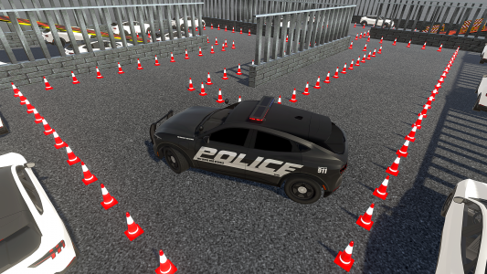 اسکرین شات برنامه Police Car Parking Game 3D 1