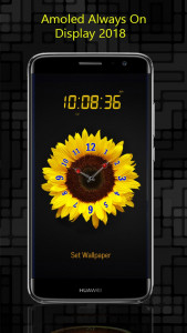 اسکرین شات برنامه Always on display clock widget 5