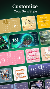 اسکرین شات 3 برنامه Color Widgets Themes AOD Clock