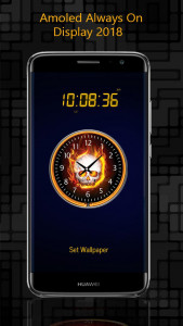 اسکرین شات برنامه Always on display clock widget 7