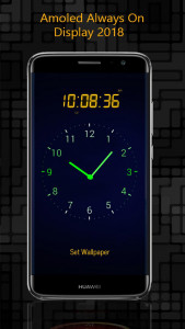 اسکرین شات برنامه Always on display clock widget 3